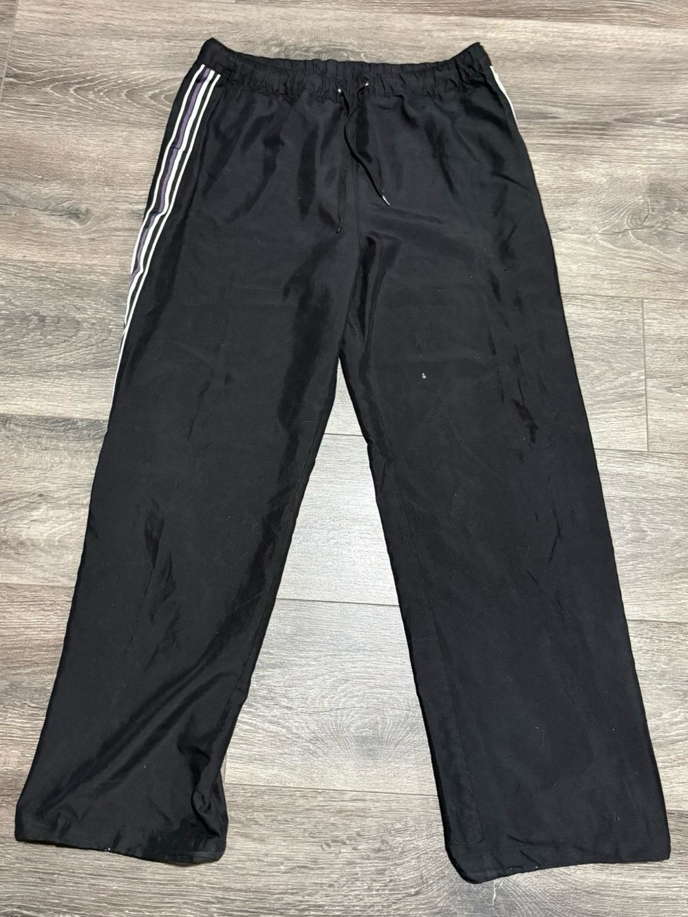 Tangerine Black Elastic Waist Pants with Teal Label